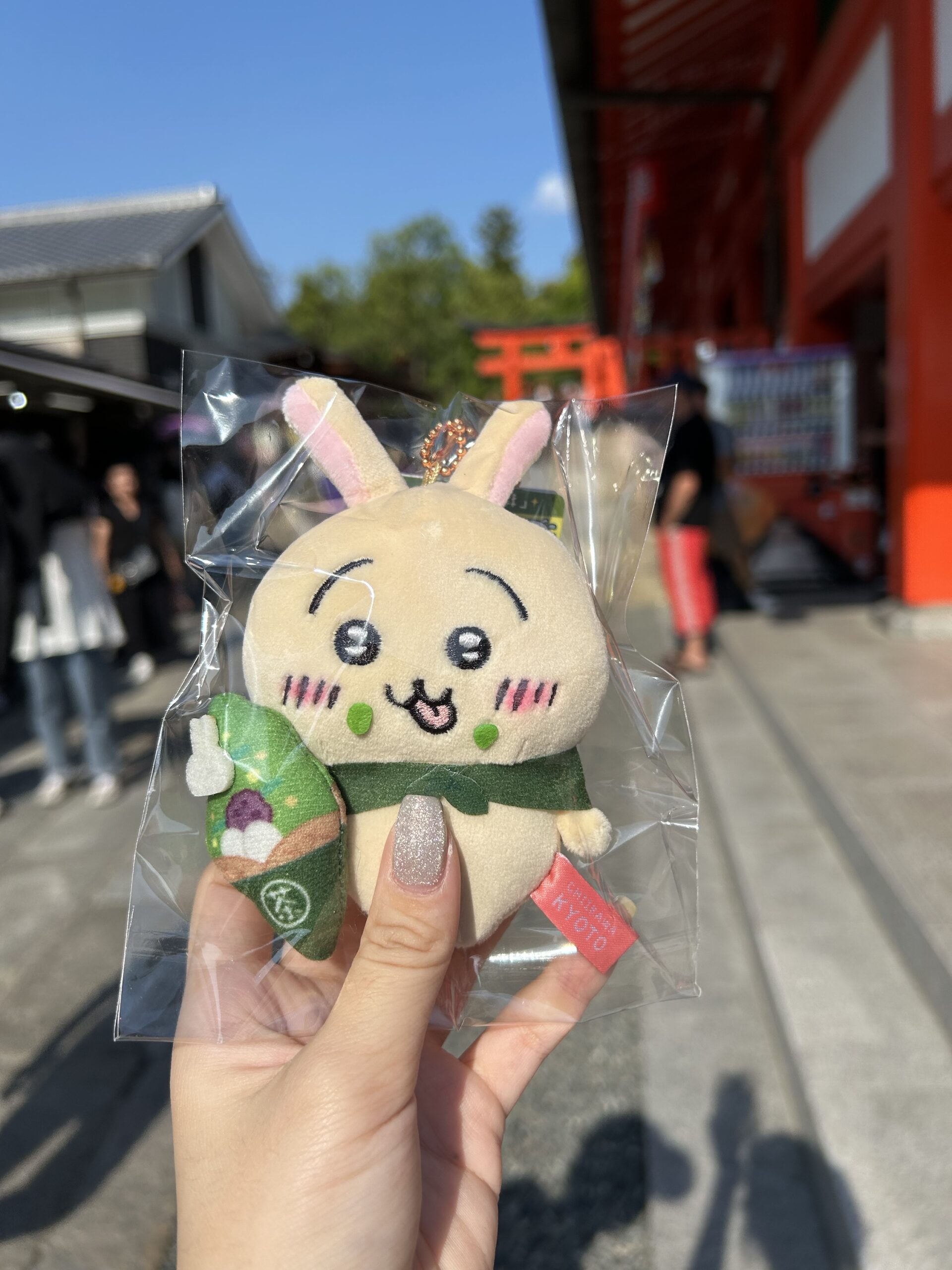 現貨★吉伊卡哇★地區限定京都抹茶兔吊飾娃