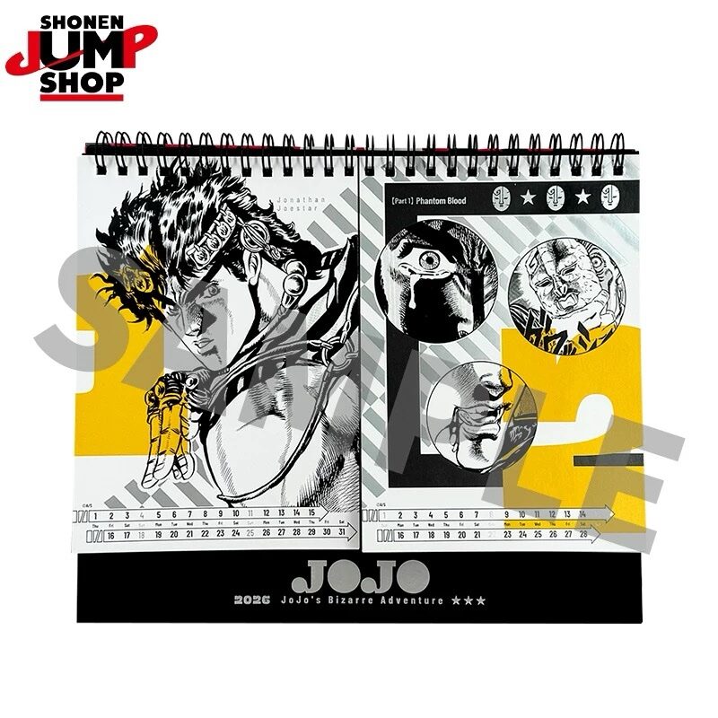 9/25結單★JOJO的奇妙冒險★上海JUMPSHOP限定2026月曆