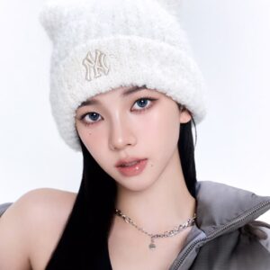 隨時結單★MLB★韓國通路KARINA&TWS同款貓耳針織帽