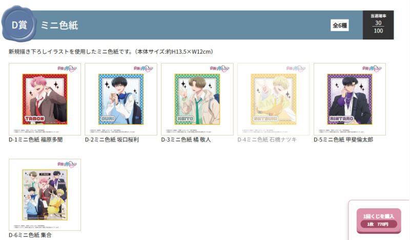 3/8結單★現在的是哪一個多聞！？★キャラ福くじ線上抽賞