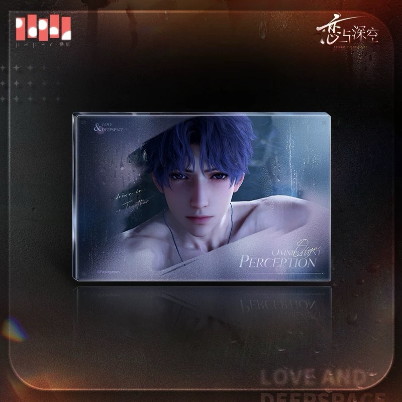 現貨★戀與深空★半透明侵佔祁煜水波紋擺件